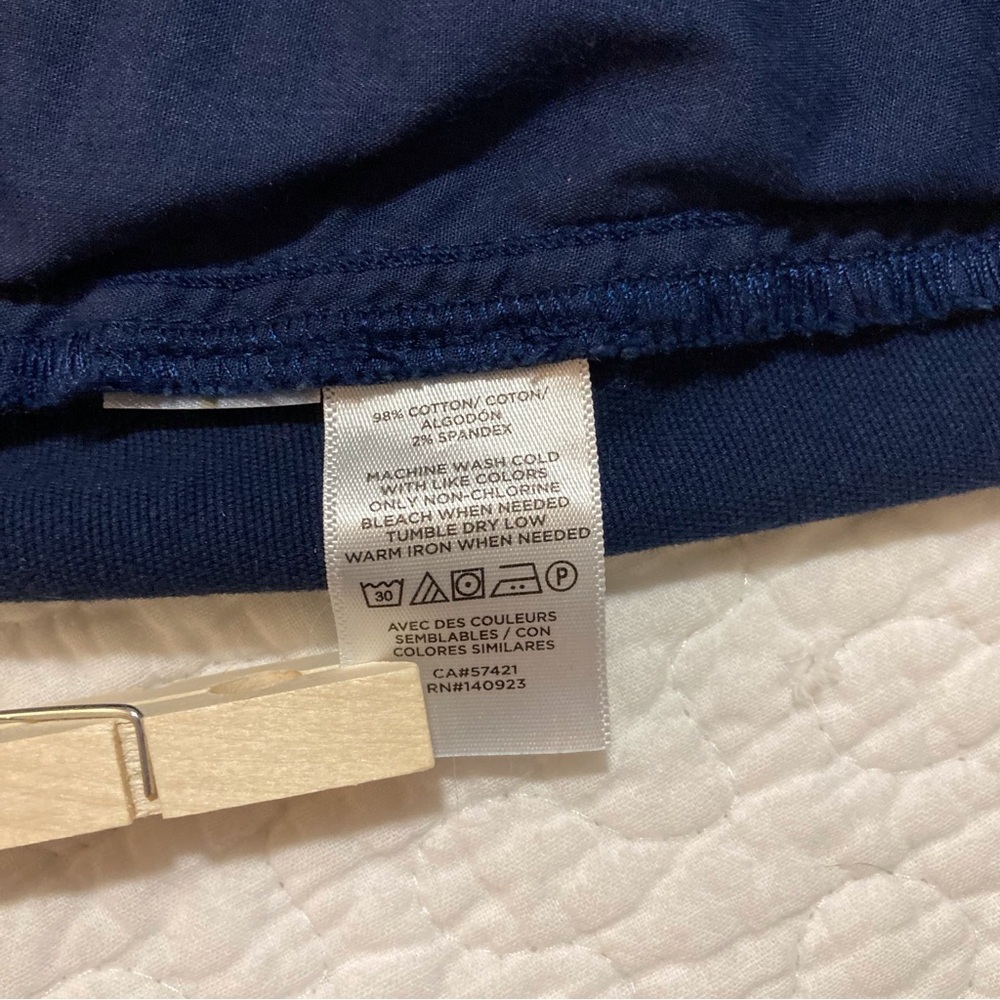LOFT Navy Blue Nautical Mini Skirt‎ | Size 10 P | Sailing Outfit | Summer BBQ - Picture 8 of 9